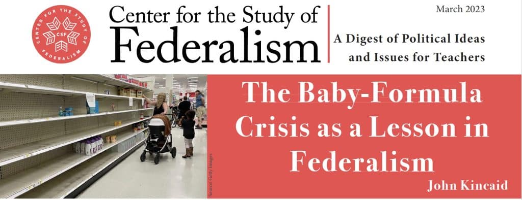 Everyone knows the indictment of former Republican president, Donald J. Trump, is unprecedented. But what unprecedented facets of federalism underlie the indictment? The case sheds light on federalism as a key facet of American governance.